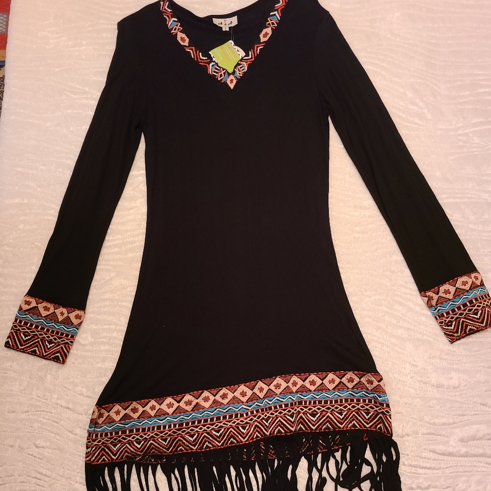 A&A Fringed Dress